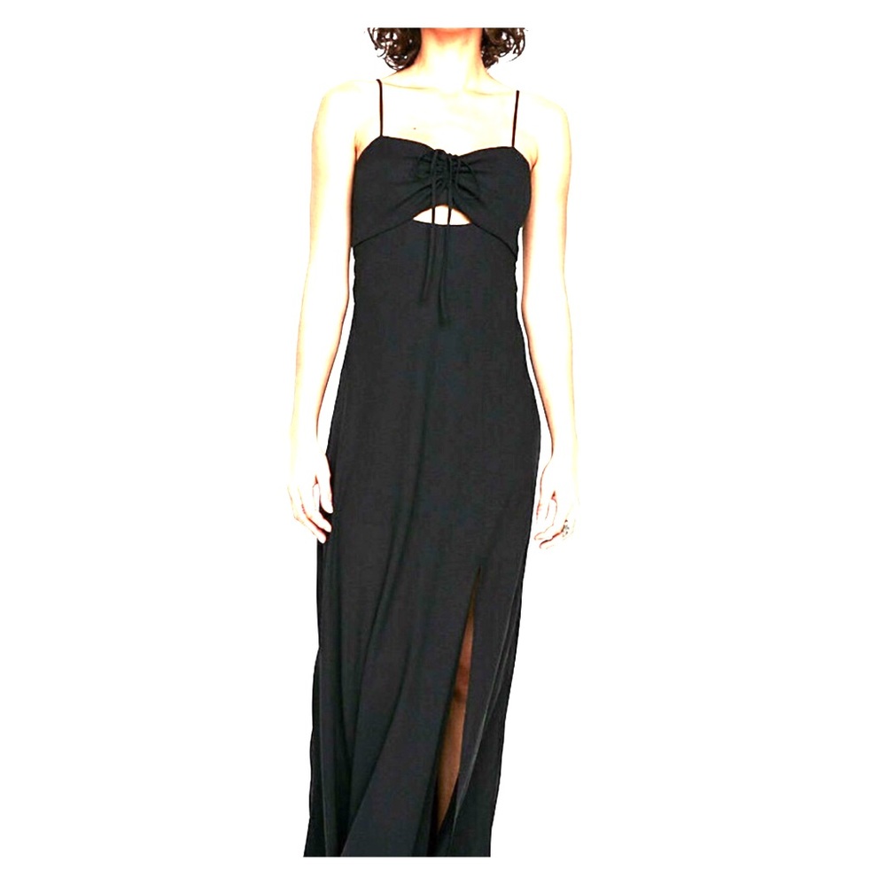 NWT Express Tie Front Cutout Maxi Dress